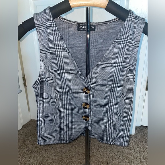 Liz&Sara plaid vest size M - Picture 1 of 6